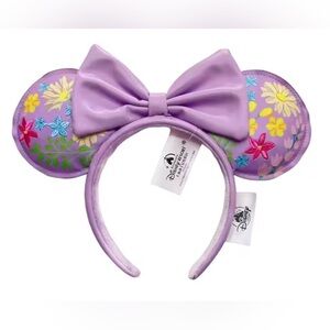 Disney Loungefly Lavender Floral Minnie Mouse Ears